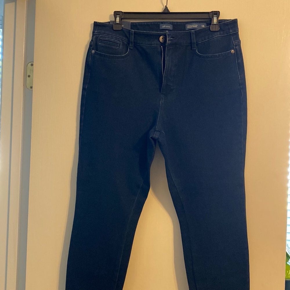 J Jill High Rise Denim Leggings size 14 petite BNWT